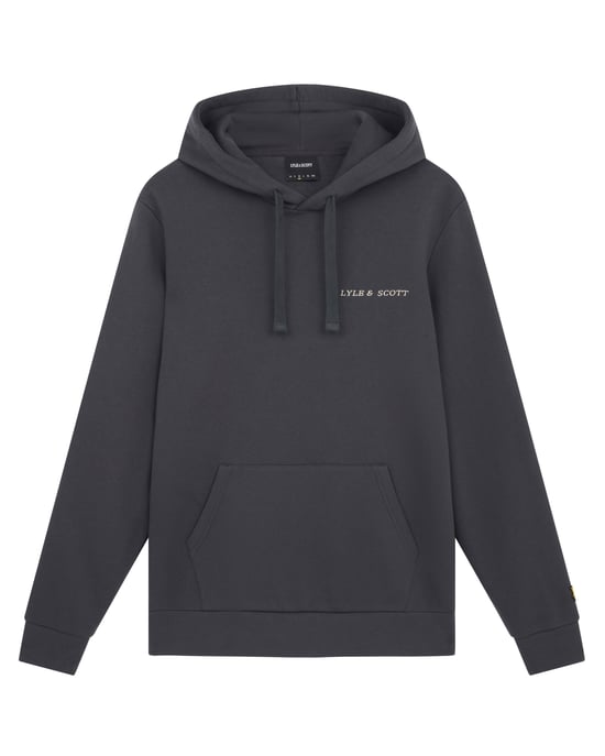 Sudadera con capucha gris metalizada bordada de Lyle & Scott - Image 5