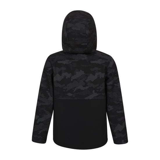Mountain Warehouse Childrens/Kids Exodus Camo Soft Shell Jacket (Black)