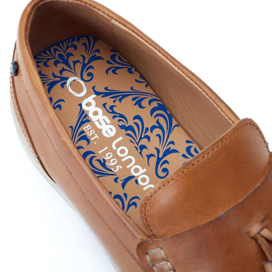 Base London Bonito Leather Men's Burnt Tan Loafers - Image 4
