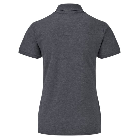 Fruit Of The Loom Womens Lady-Fit 65/35 Short Sleeve Polo Shirt (Dark Heather) - Image 2