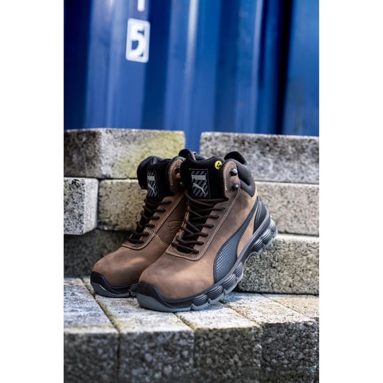 Puma Safety Condor Mid Nubuck Brown Safety Boots - Image 5