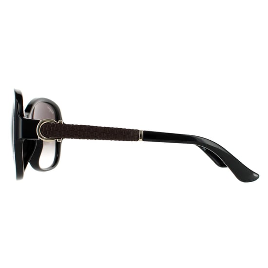 Gafas de sol para mujer Salvatore Ferragamo Butterfly en negro y gris degradado - Image 3