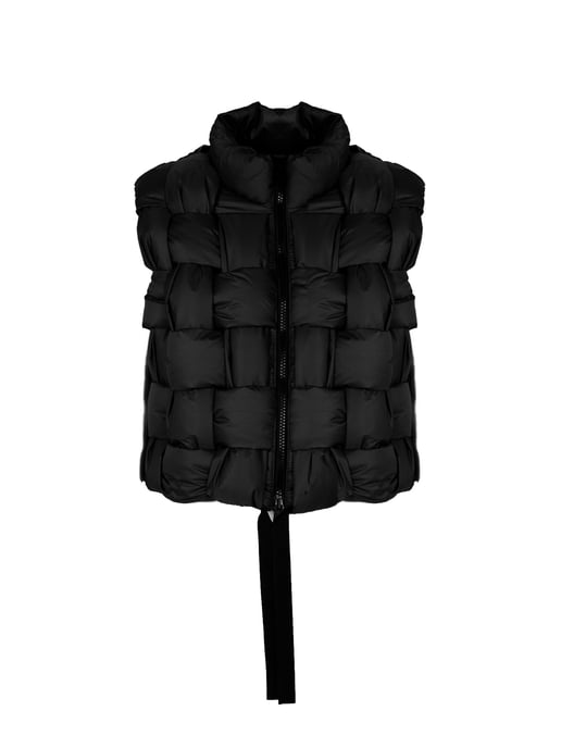 La Haine Inside Us Sin mangas Down Vest Unisex de mujer negro - Image 1
