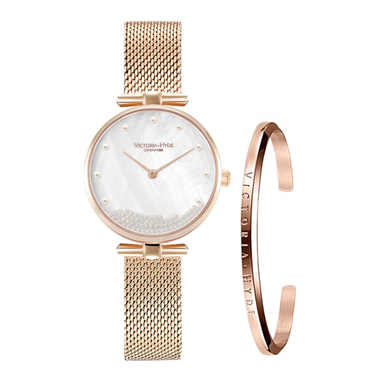 VICTORIA HYDE Watch Gift Set Pearl white/rosegold - Image 1