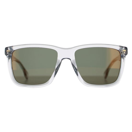 Hugo Boss Square Mens Transparent Grey Green Gold Mirror BOSS 1317/S
