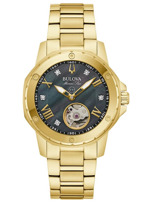 Bulova Marine Star Women's Gold Watch 97P171 - Image 1