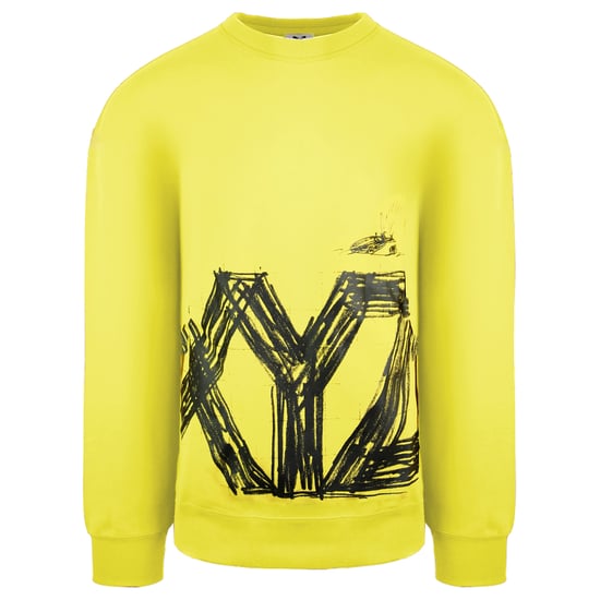 Puma x Michael Lau Long Sleeve Crew Neck Yellow Men Graphic Sweatshirt 530358 79