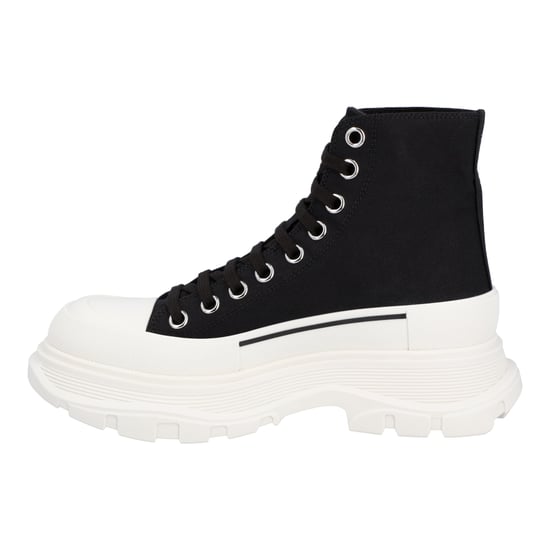 Alexander McQueen Tread Slick Boot in Black/White