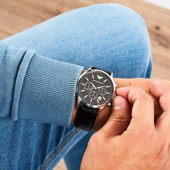 Emporio Armani Renato Men's Black Watch AR2447 - Image 4