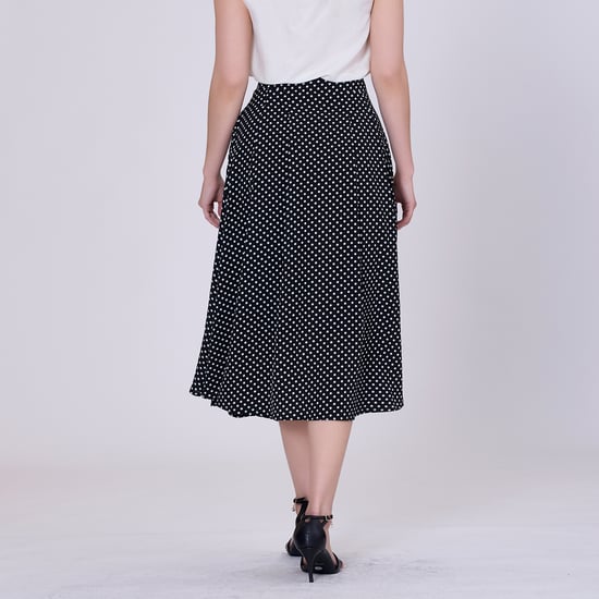 Flared dot print skirt - Image 5