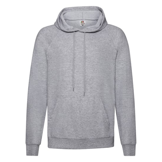 Fruit Of The Loom Unisex Adult Lightweight Hooded Sweatshirt (Heather Grey) - Image 1