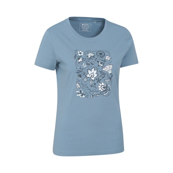 Mountain Warehouse Womens/Ladies Paisley Floral Organic T-Shirt (Blue) - Image 3