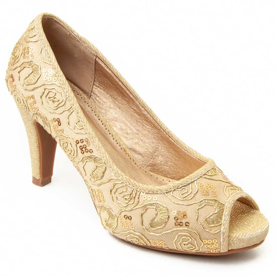 Zapato de Tacón Montevita Unne77 en Oro - Image 3