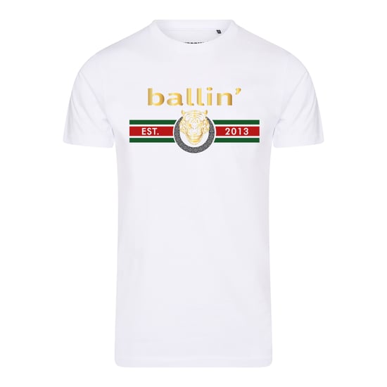 Ballin Est. 2013 Tee SS Tiger Lines Shirt Blanco - Image 1