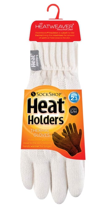 Heat Holders - Guantes de invierno de punto por cable de 2,3 tog para mujer - Image 2