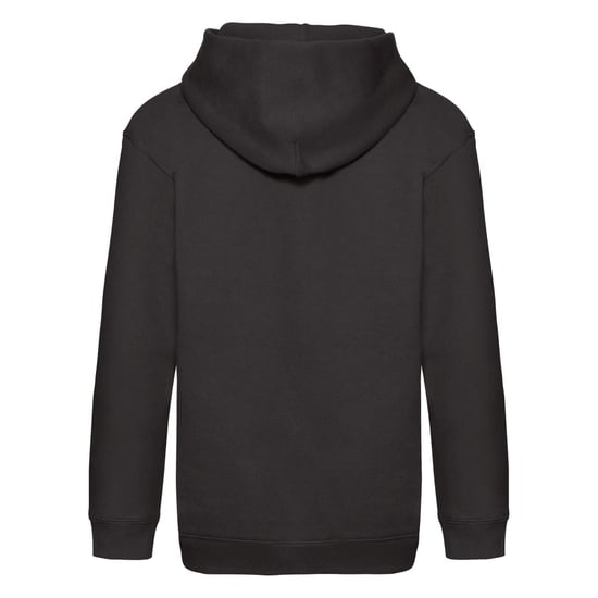 Fruit Of The Loom Kids Unisex Premium 70/30 Hooded Sweatshirt / Hoodie (Black) - Image 2