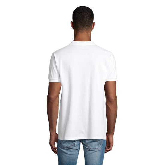 SOLS Mens Planet Polo Shirt (White) - Image 2