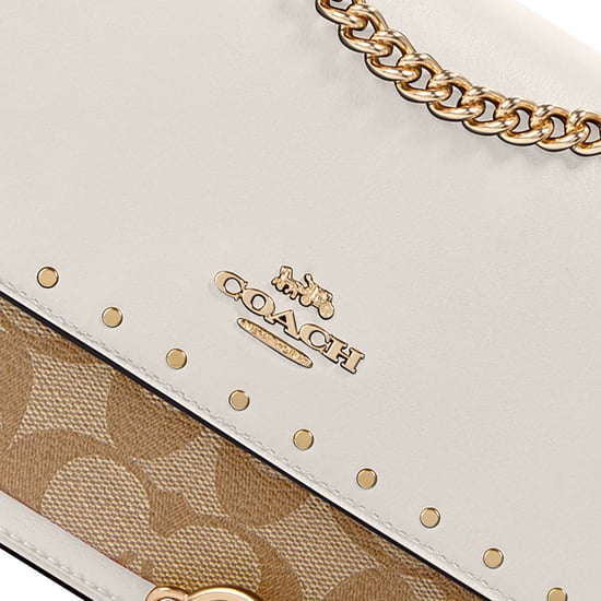 Signature Snake Embossed Mix Rivets Klare Crossbody Bag - Image 5