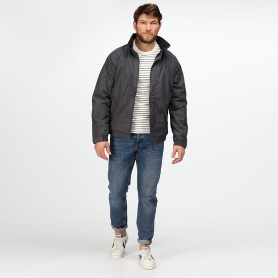 Regatta Dover Waterproof Windproof Jacket (Thermo-Guard Insulation) (Seal Grey/Black) - Image 4