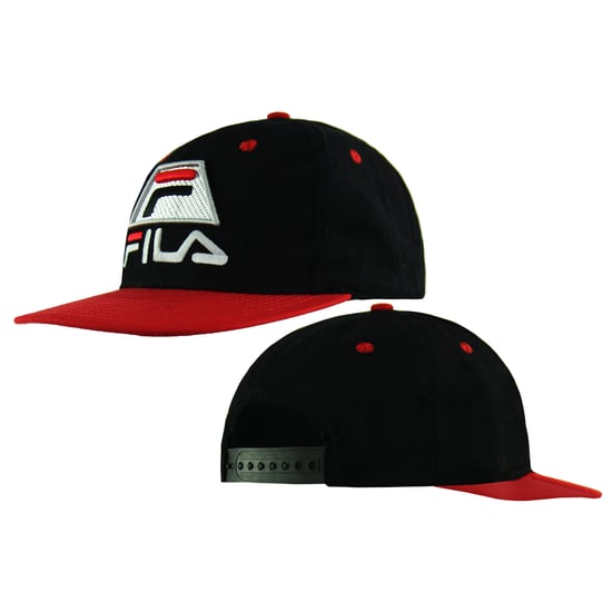 Gorra Fila Logo para Hombre Negra/Roja - Image 3