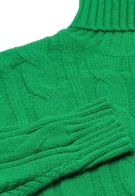 Mymo Turtleneck pullover women green - Image 3