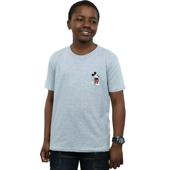 Disney Boys Mickey Mouse Kickin Retro Chest T-Shirt (Sports Grey) - Image 2
