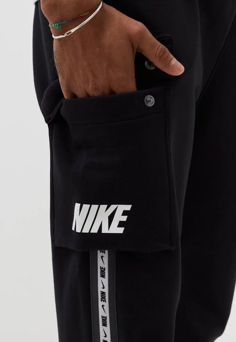 Chándal negro con cuello redondo y tejido polar Sportswear para hombre Nike - Image 5