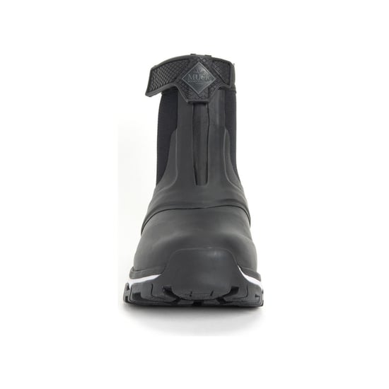 Muck Boots Apex Mid Zip Rubber Black/White Wellington Boots - Image 3