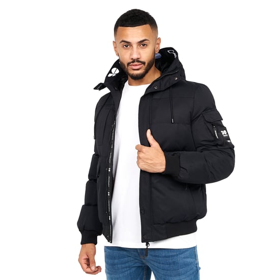 Crosshatch Mens Milwaka Jacket (Black) - Image 4