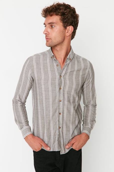 Trendyol Men's Striped Shirt - Image 1