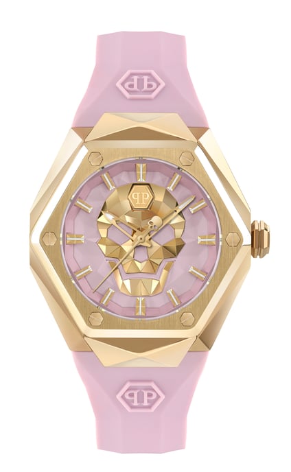 Philipp Plein $kull Spikes Women's Pink Watch PWADA0124 - Image 1