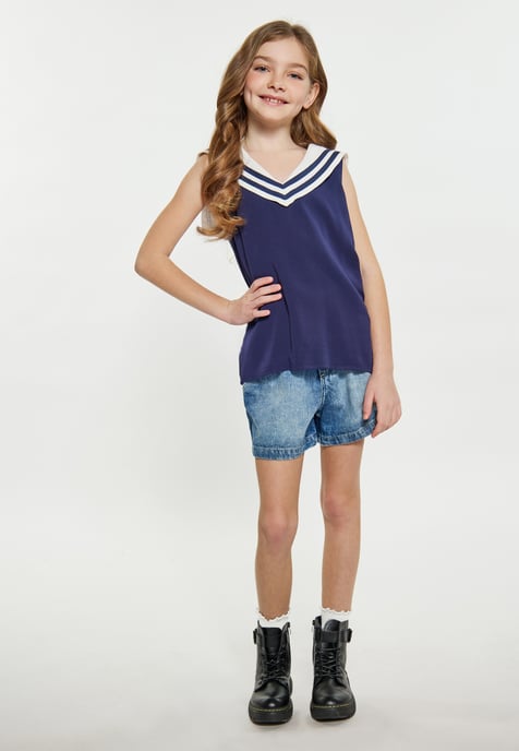 Dreimaster Blouse marine - Image 2