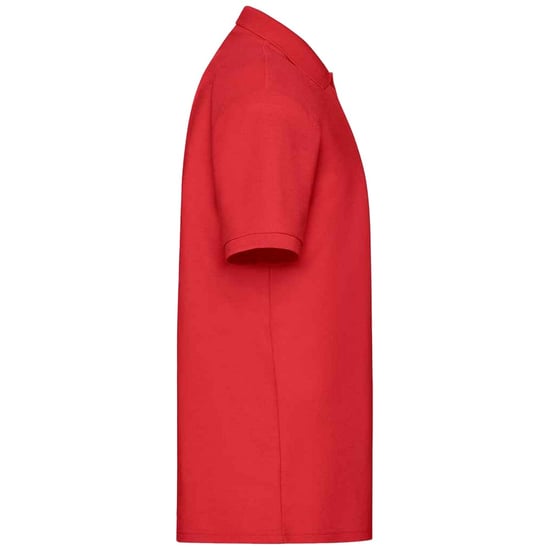 Fruit of the Loom Mens 65/35 Polo Shirt (Red) - Image 3