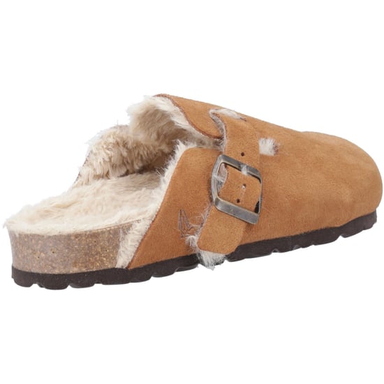 Hush Puppies Jade Leather Women's Tan Slippers - Image 2