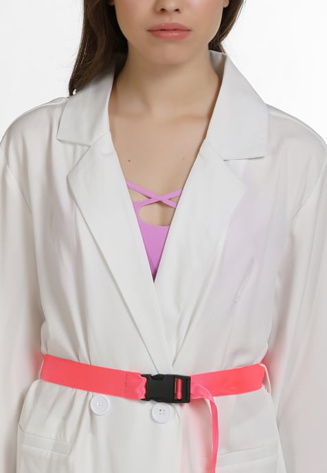 Mymo Coat women white neon pink - Image 5