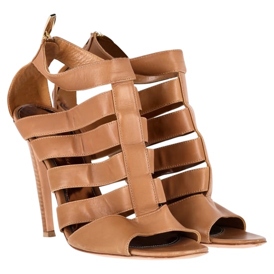 Gianvito Rossi Gladiator High Heel Sandals in Brown Leather - Image 4