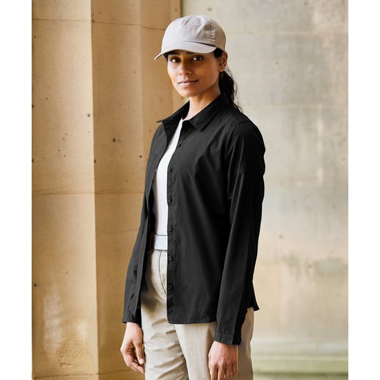 Craghoppers Womens/Ladies Expert Kiwi Long-Sleeved Shirt (Black)