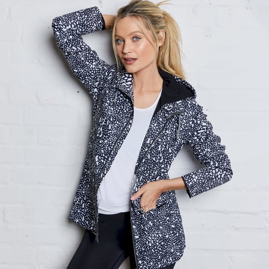 Dare 2B Womens/Ladies The Laura Whitmore Edit - Deviation II Dotted Waterproof Jacket (Black/White)
