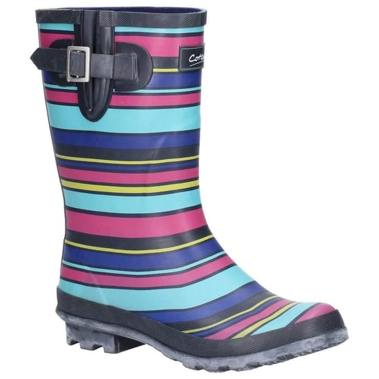 Cotswold Womens/Ladies Paxford Elasticated Mid Calf Wellington Boot (Multicolour/Stripe)