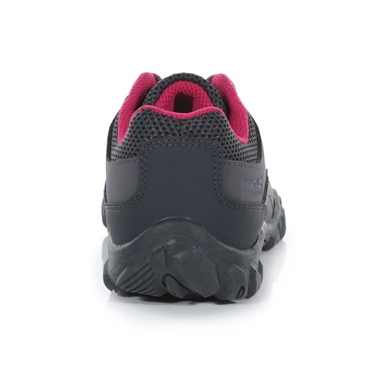 Regatta Childrens/Kids Edgepoint Waterproof Walking Shoes (Steel/Pink Fusion) - Image 2