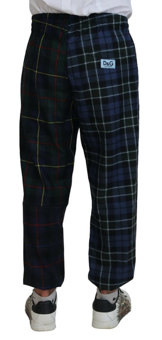 Pantalones Jogger de Lana A cuadros - Image 3