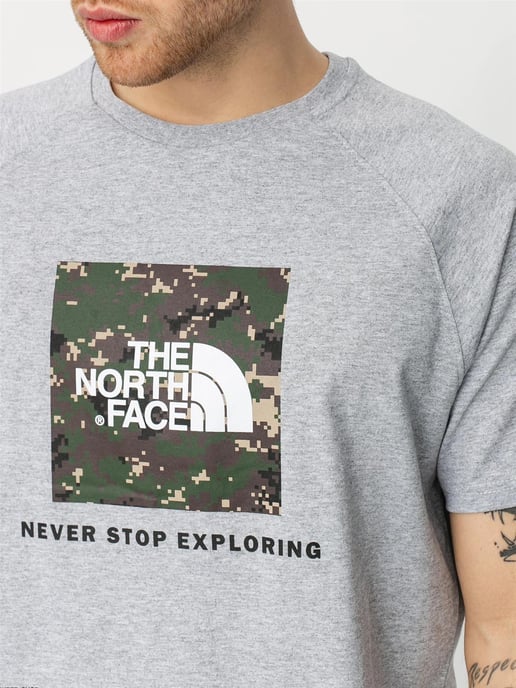 Camiseta The North Face Reglan Sleeve NSE Gris Hombre - Image 3