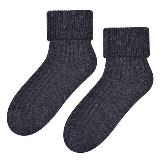 Calcetines de lana para mujer | Steven | Super Soft Cosy Lounge Sleep Socks - Charcoal - Image 1
