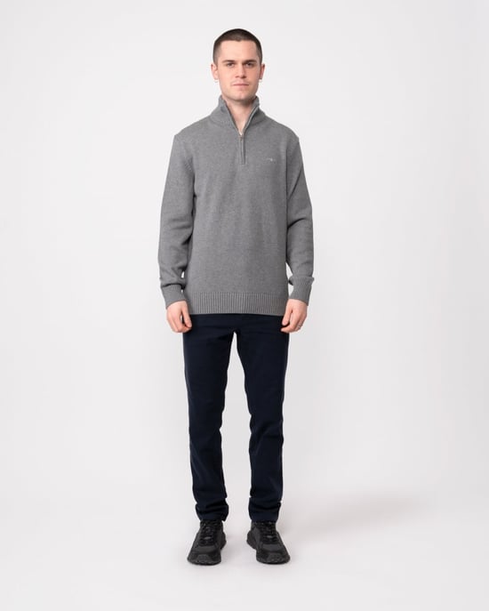 GANT Mens Casual Cotton Half Zip Jumper