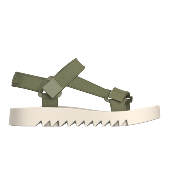 Flowing Papete Beige/Green Sandal - Image 1
