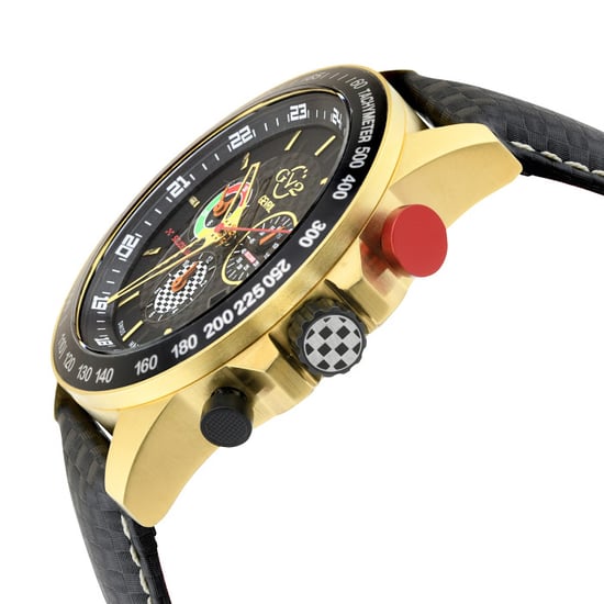 GV2 9922 Reloj de cuero cronógrafo multifunción de cuarzo suizo Scuderia para hombre - Image 3