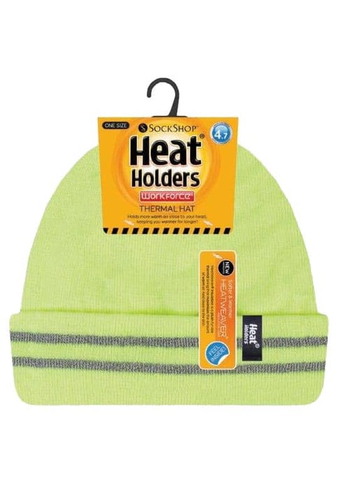 Gorro reflectante de alta visibilidad para hombre en naranja y amarillo - Image 2