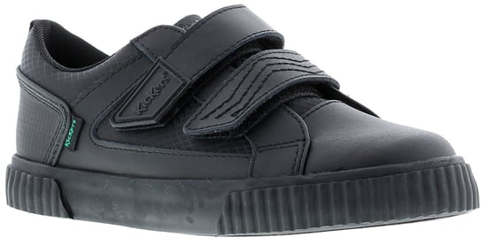 Kickers Boys School Shoes Tovni Twin Flex Leather  black - Image 1