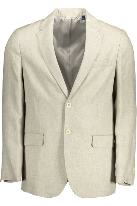Chaqueta de lino beige para hombre Gant - Image 1