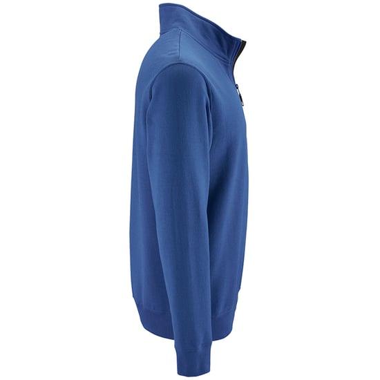 SOLS Mens Stan Contrast Zip Neck Sweatshirt (Royal Blue) - Image 3